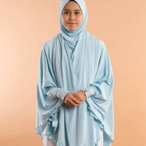 Telekung Aqila Light Blue